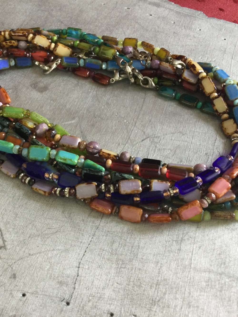 Unique Picasso Beaded Necklace…Perfect Mother’s Day Gift !!!